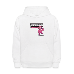 Forthright Flamingo Character Comfort Kids Hoodie - white