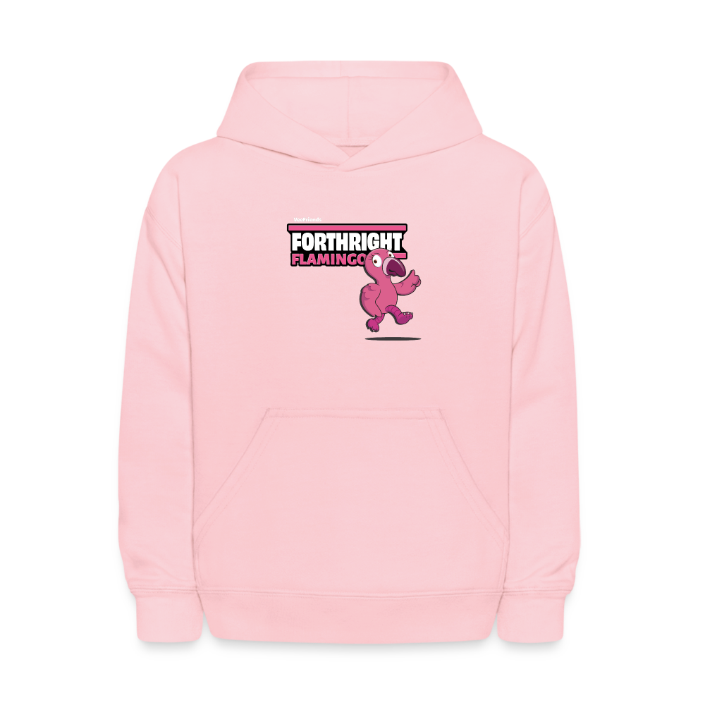 Forthright Flamingo Character Comfort Kids Hoodie - pink