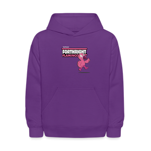 
            
                Load image into Gallery viewer, Forthright Flamingo Character Comfort Kids Hoodie - purple
            
        