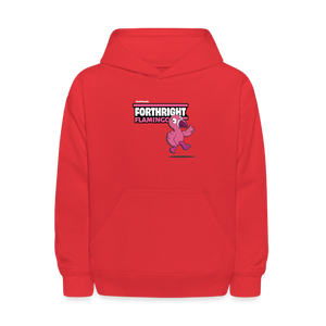 
            
                Load image into Gallery viewer, Forthright Flamingo Character Comfort Kids Hoodie - red
            
        