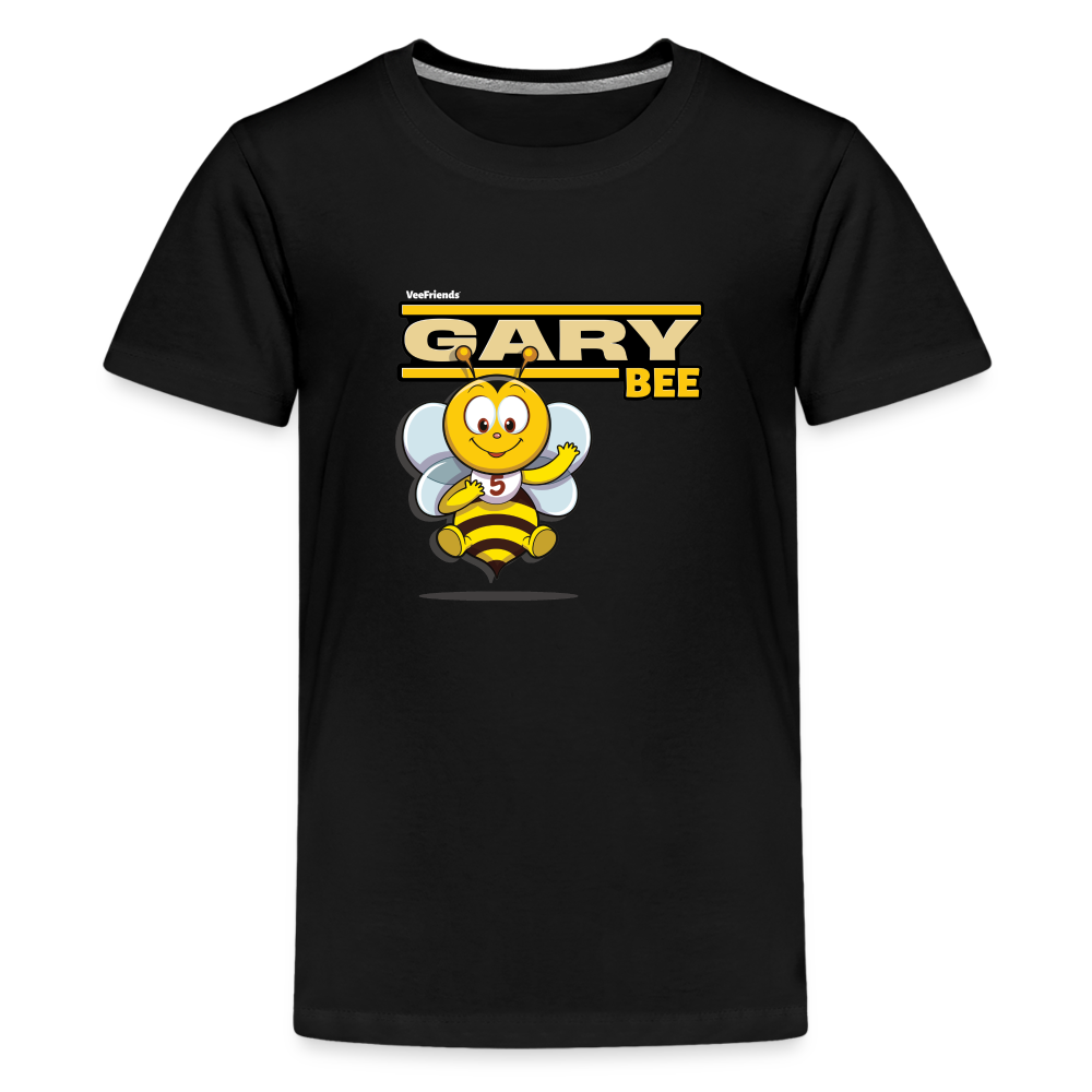 Gary Bee Character Comfort Kids Tee - black