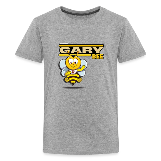 Gary Bee Character Comfort Kids Tee - heather gray