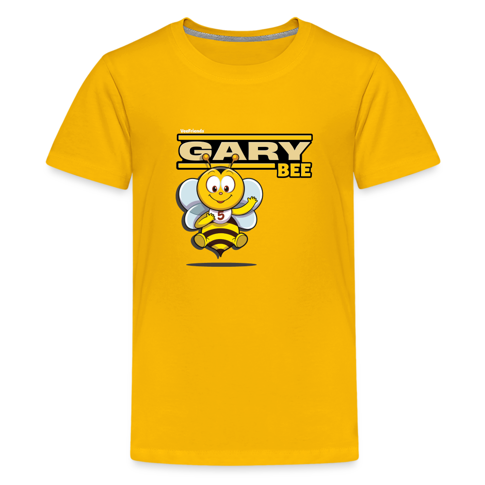 Gary Bee Character Comfort Kids Tee - sun yellow