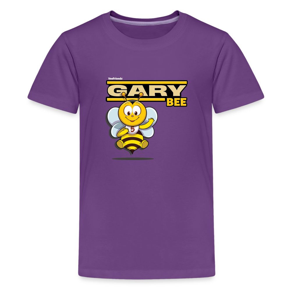 Gary Bee Character Comfort Kids Tee - purple