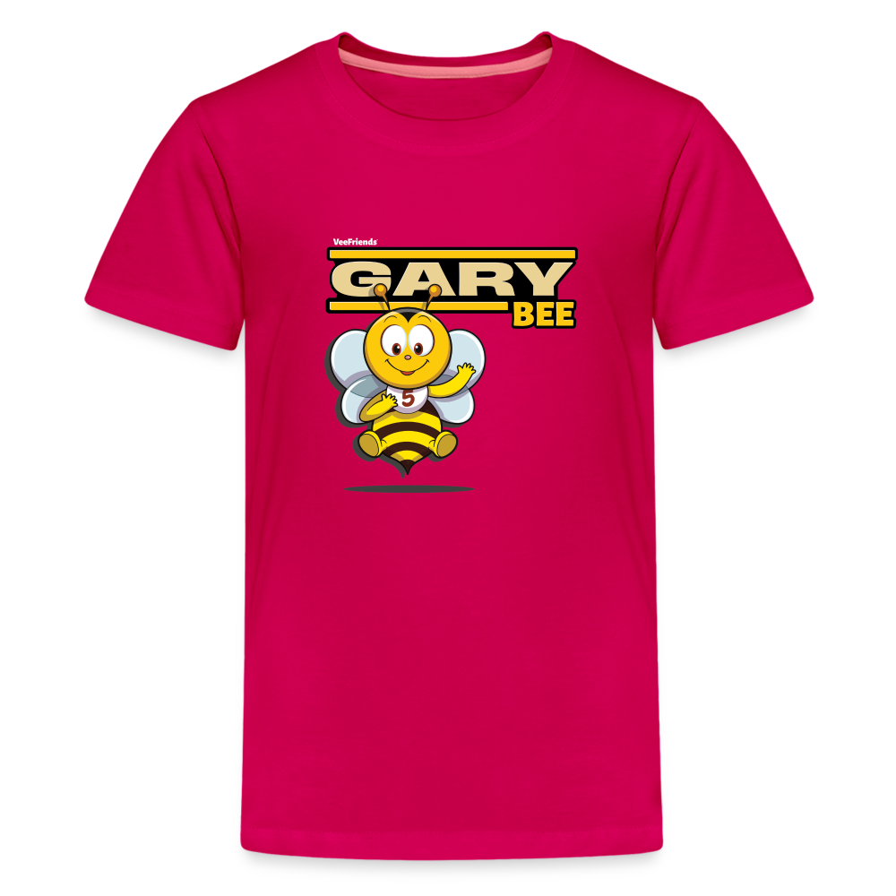 Gary Bee Character Comfort Kids Tee - dark pink