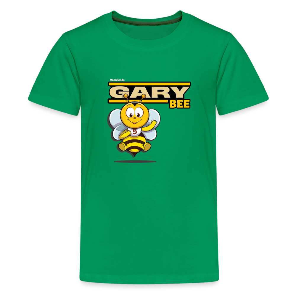 Gary Bee Character Comfort Kids Tee - kelly green