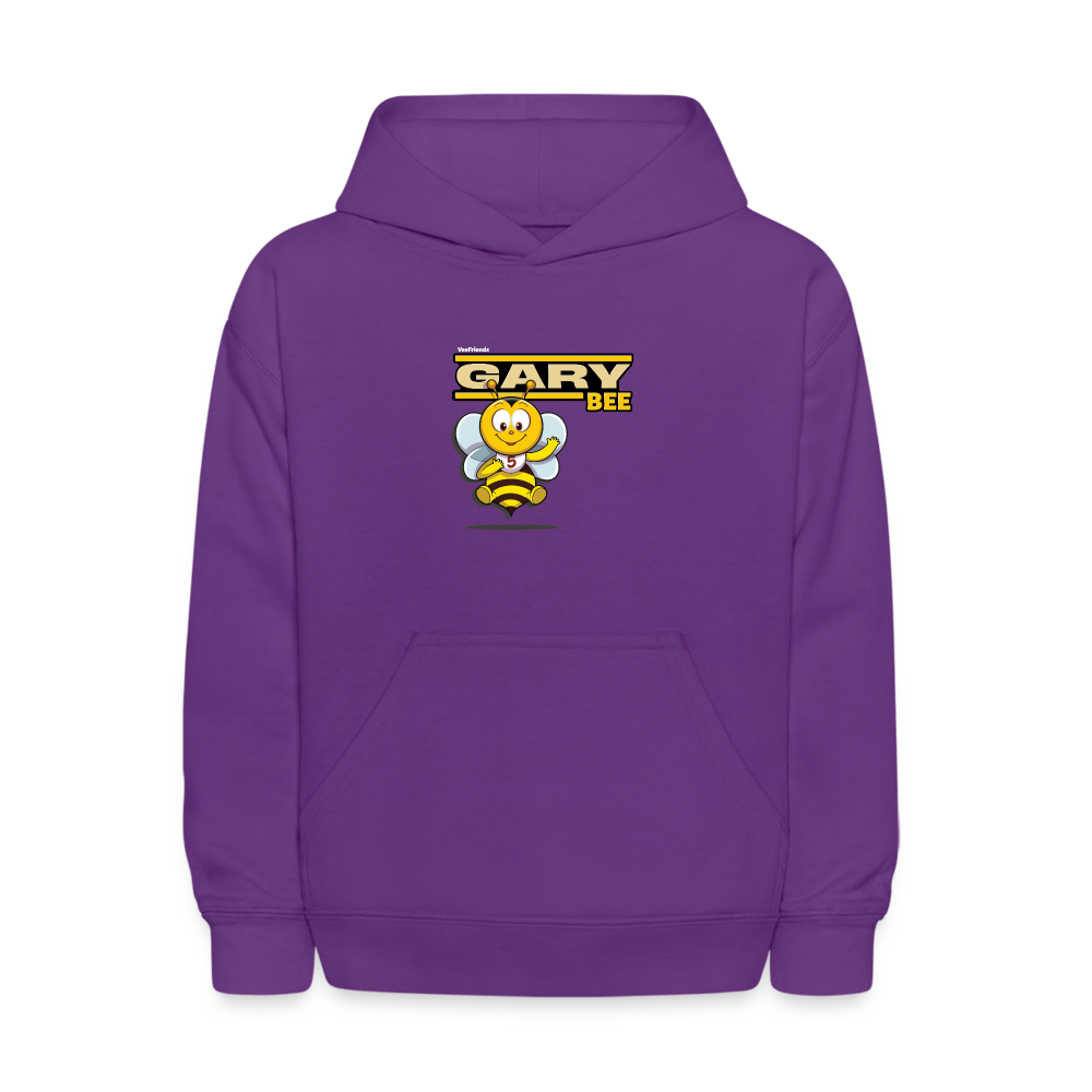 Gary Bee Character Comfort Kids Hoodie - purple