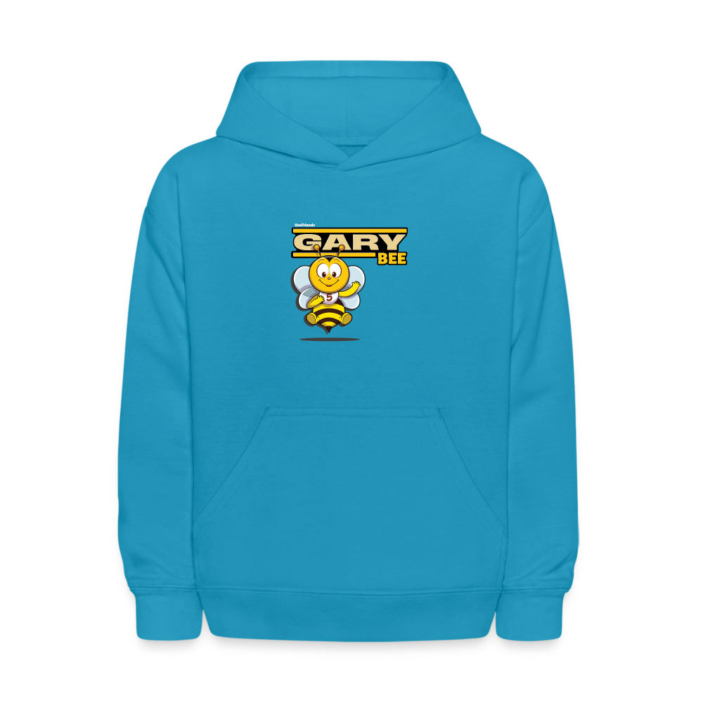 Gary Bee Character Comfort Kids Hoodie - turquoise