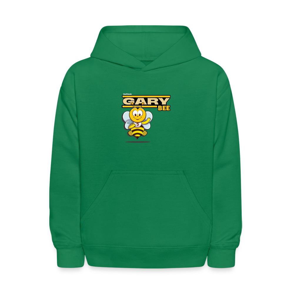 Gary Bee Character Comfort Kids Hoodie - kelly green