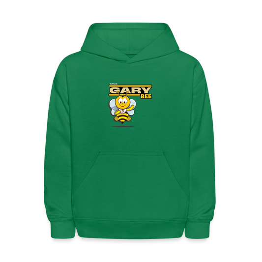 Gary Bee Character Comfort Kids Hoodie - kelly green