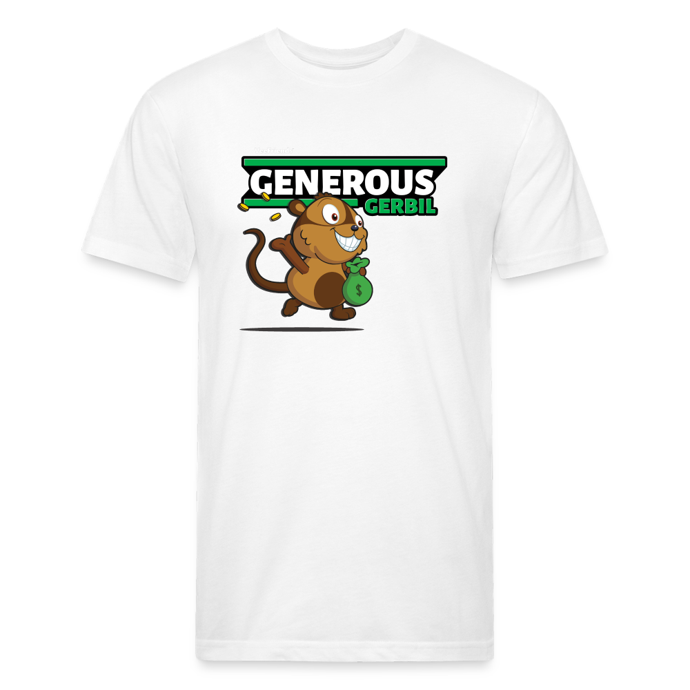 Generous Gerbil Character Comfort Adult Tee - white