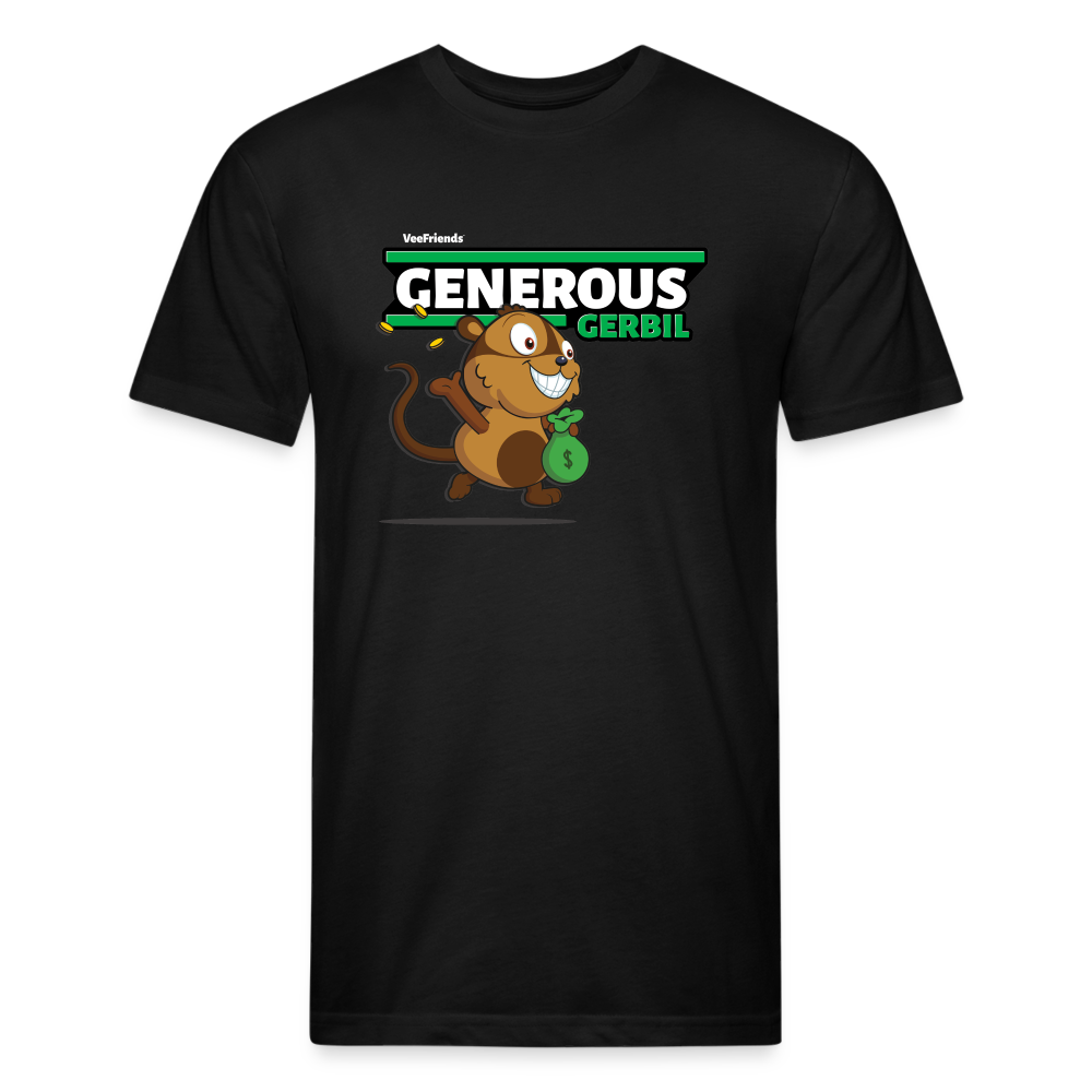 Generous Gerbil Character Comfort Adult Tee - black