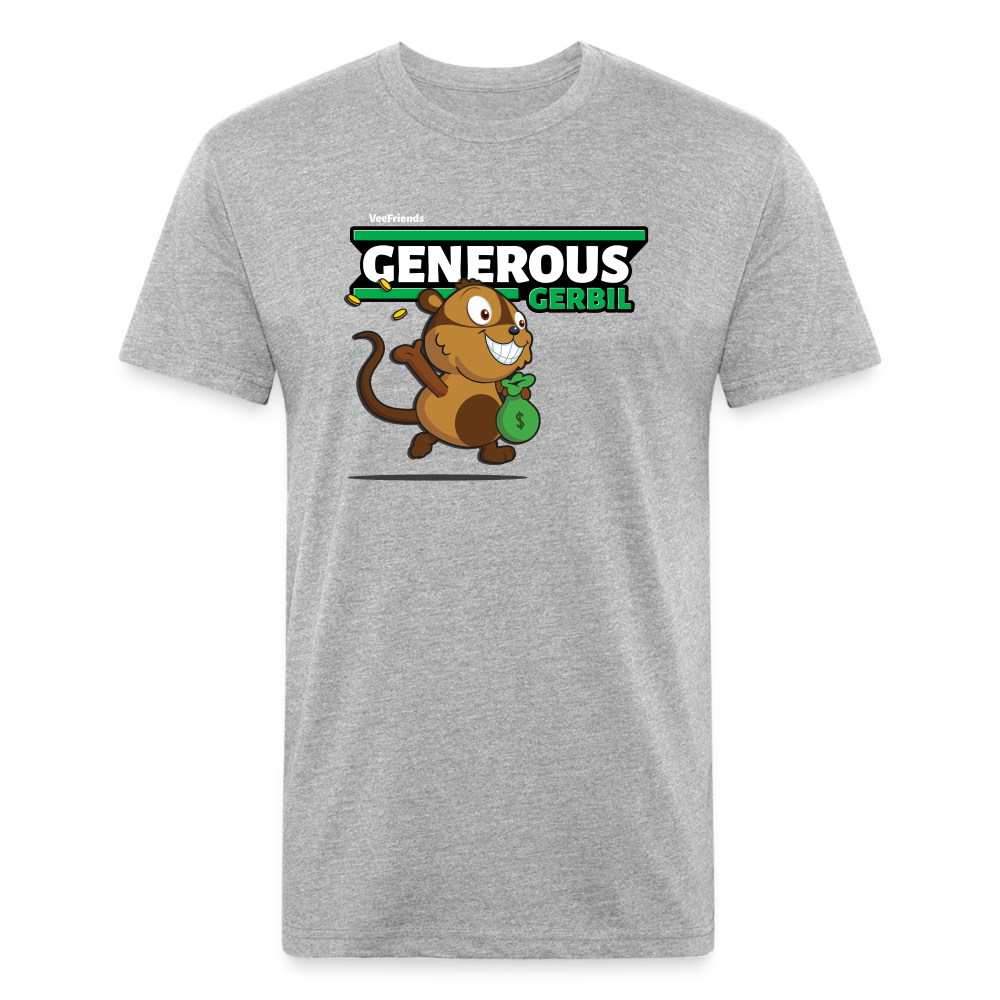 Generous Gerbil Character Comfort Adult Tee - heather gray