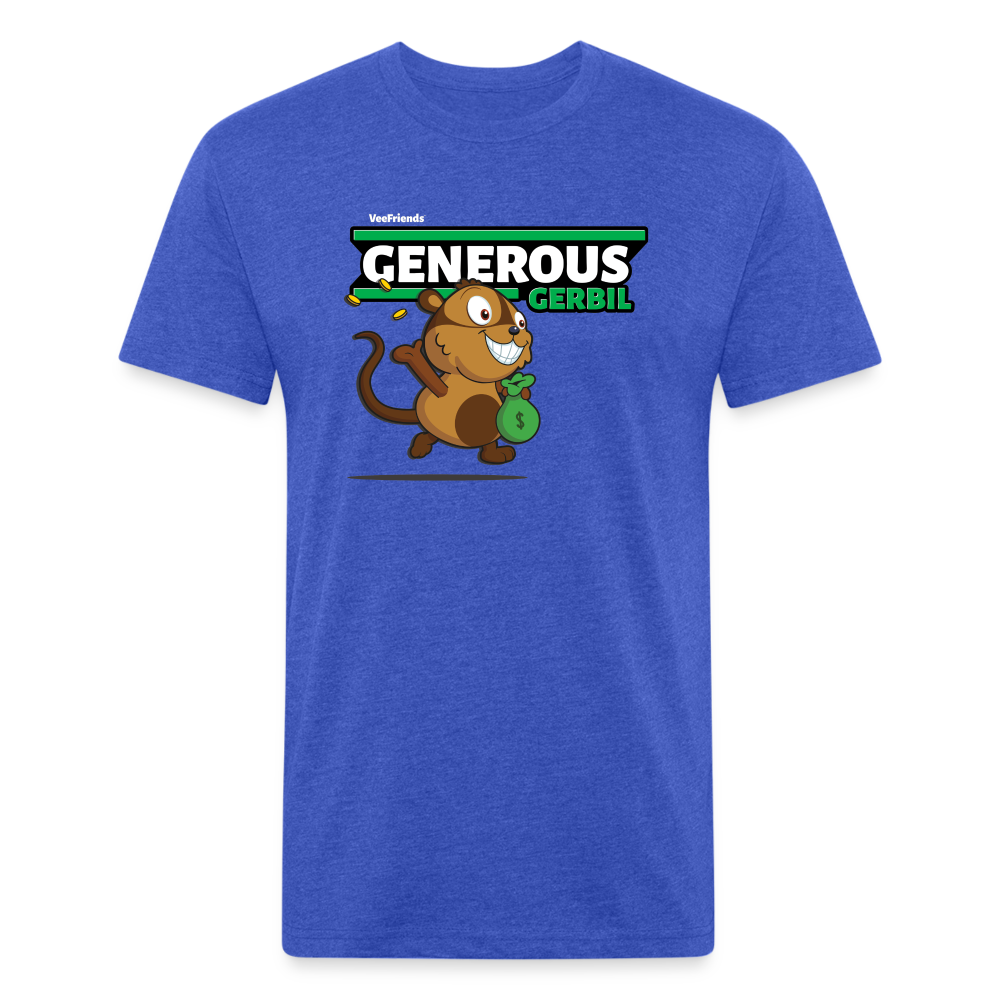 Generous Gerbil Character Comfort Adult Tee - heather royal