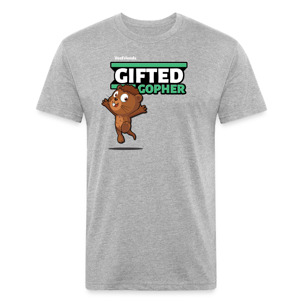 Gifted Gopher Character Comfort Adult Tee - heather gray