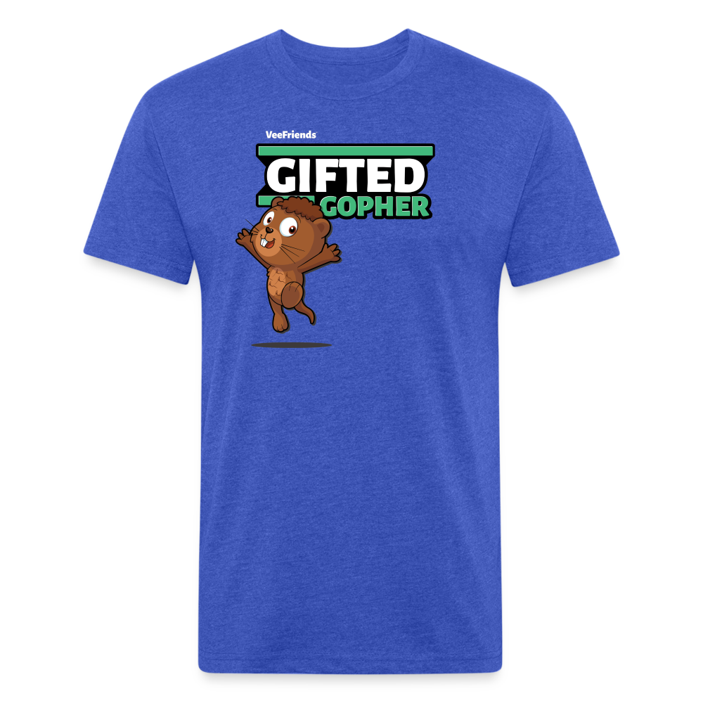 Gifted Gopher Character Comfort Adult Tee - heather royal