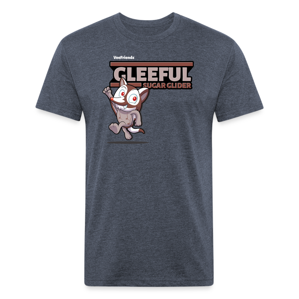 Gleeful Sugar Glider Character Comfort Adult Tee - heather navy