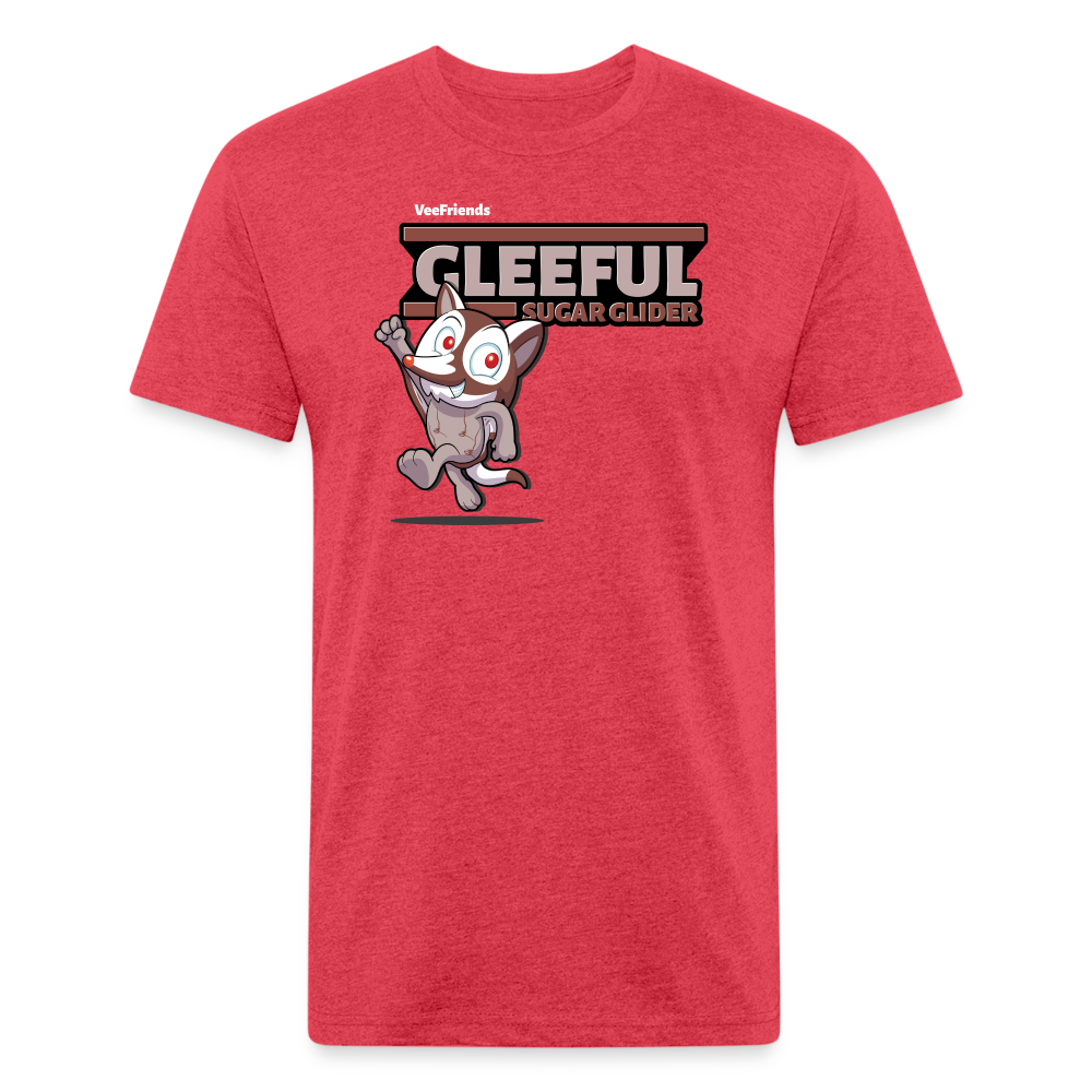 Gleeful Sugar Glider Character Comfort Adult Tee - heather red