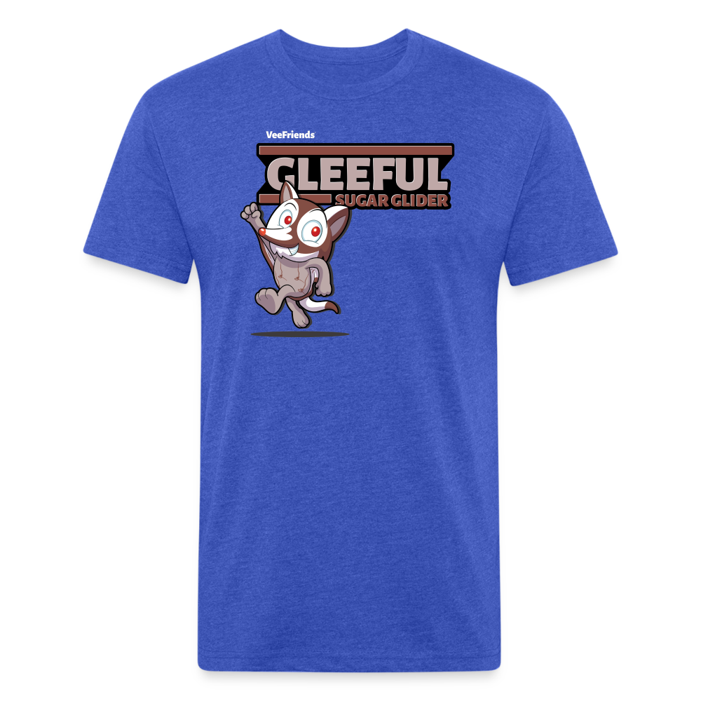 Gleeful Sugar Glider Character Comfort Adult Tee - heather royal