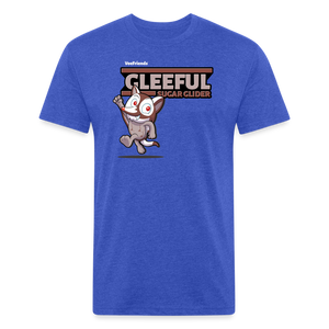 Gleeful Sugar Glider Character Comfort Adult Tee - heather royal