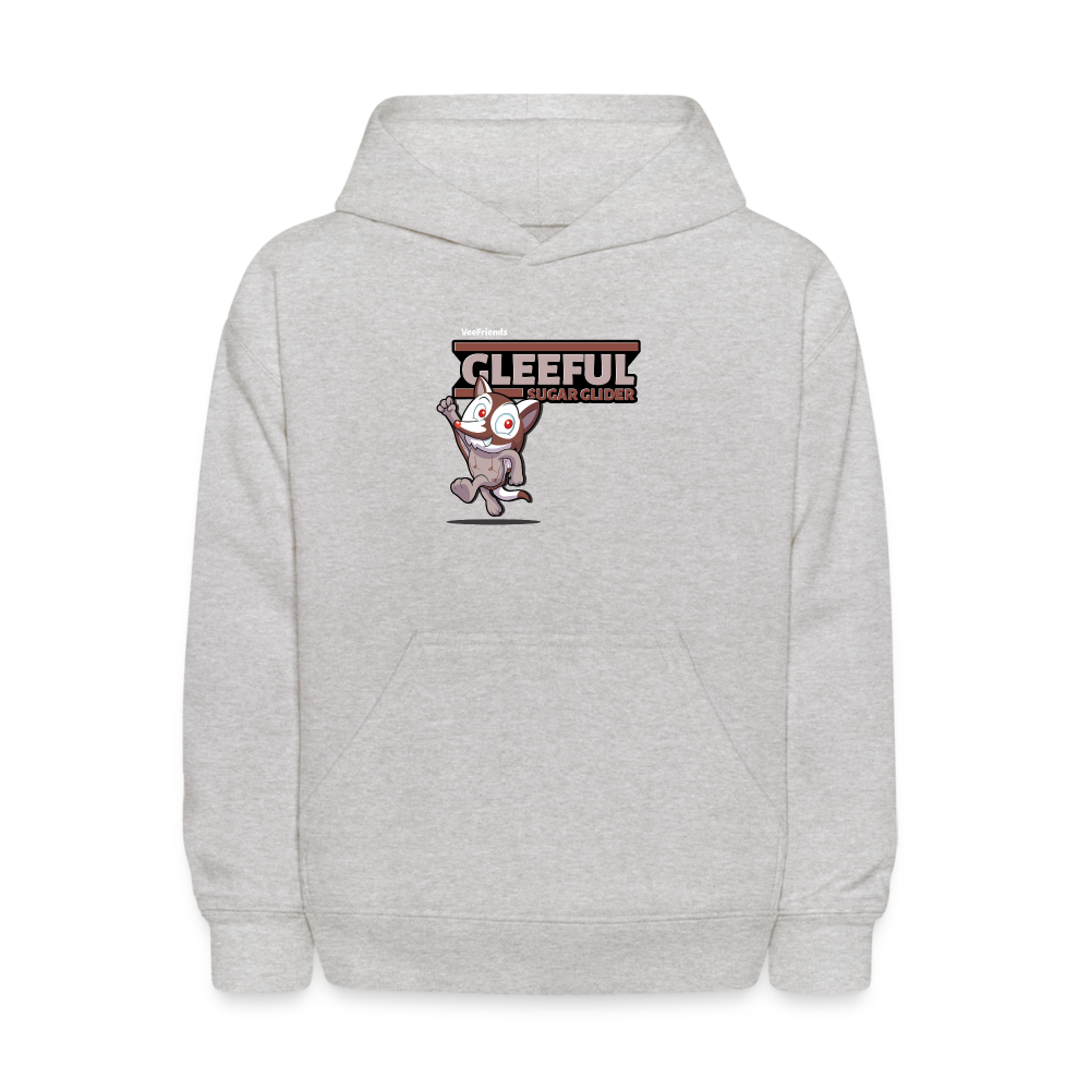 Gleeful Sugar Glider Character Comfort Kids Hoodie - heather gray