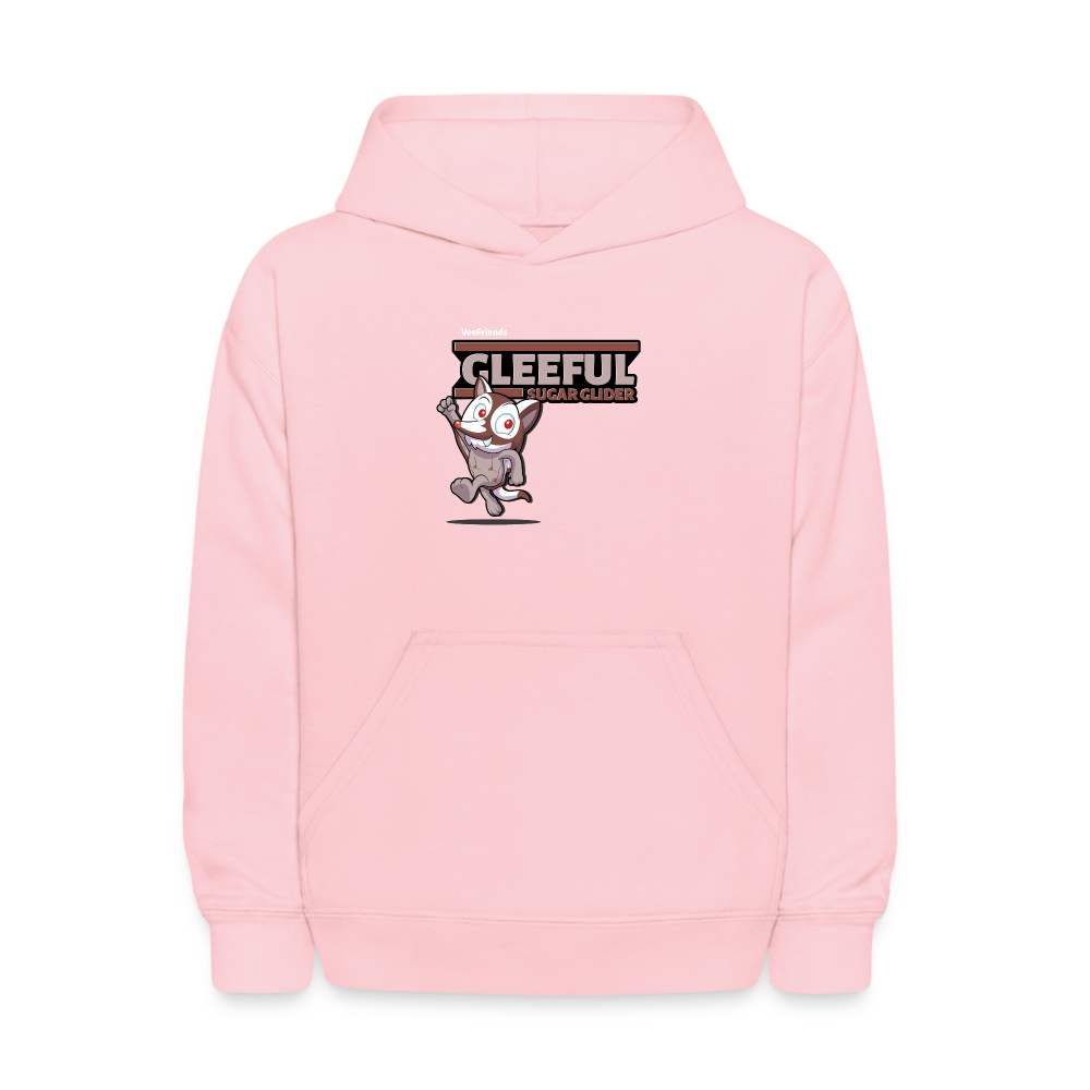 Gleeful Sugar Glider Character Comfort Kids Hoodie - pink