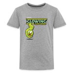 Glowing Glow Worm Character Comfort Kids Tee - heather gray