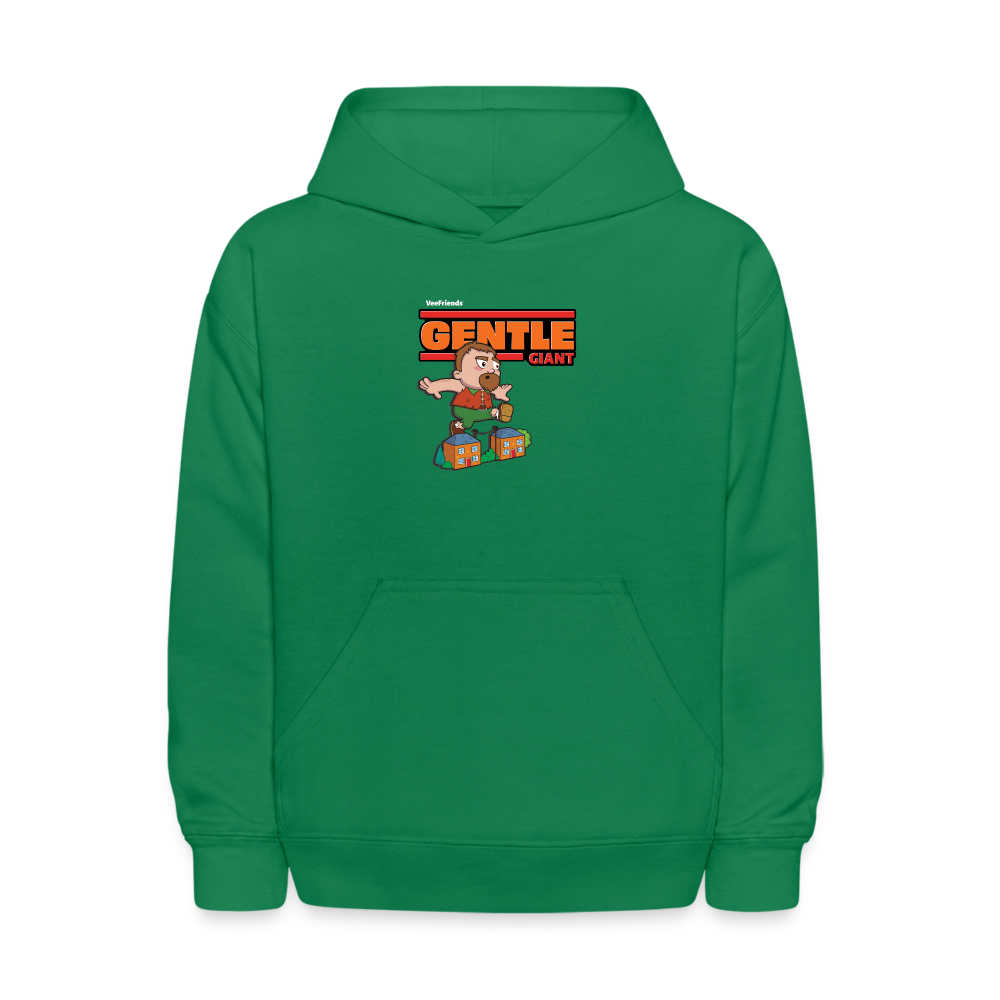 Gentle Giant Character Comfort Kids Hoodie - kelly green