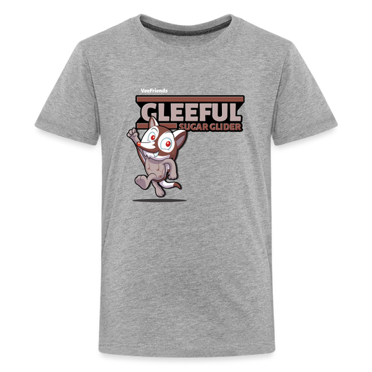 Gleeful Sugar Glider Character Comfort Kids Tee - heather gray