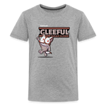 Gleeful Sugar Glider Character Comfort Kids Tee - heather gray