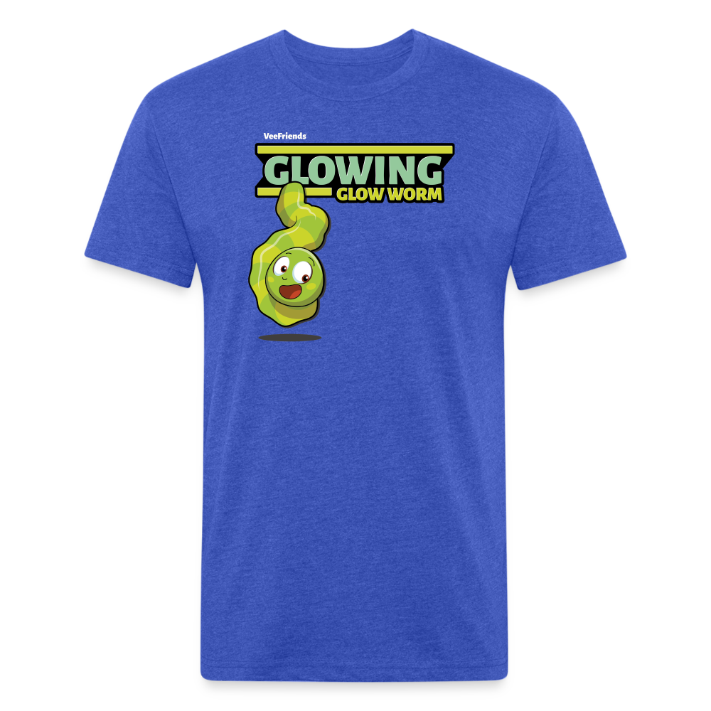 
            
                Load image into Gallery viewer, Glowing Glow Worm Character Comfort Adult Tee - heather royal
            
        