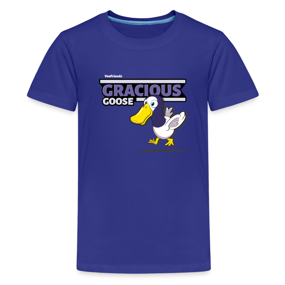 Gracious Goose Character Comfort Kids Tee - royal blue