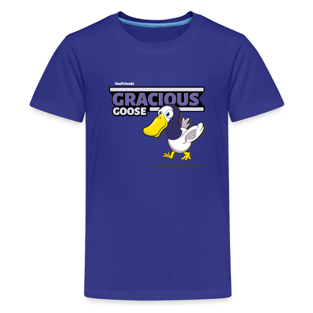 
            
                Load image into Gallery viewer, Gracious Goose Character Comfort Kids Tee - royal blue
            
        