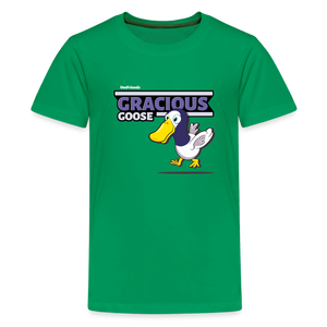 
            
                Load image into Gallery viewer, Gracious Goose Character Comfort Kids Tee - kelly green
            
        