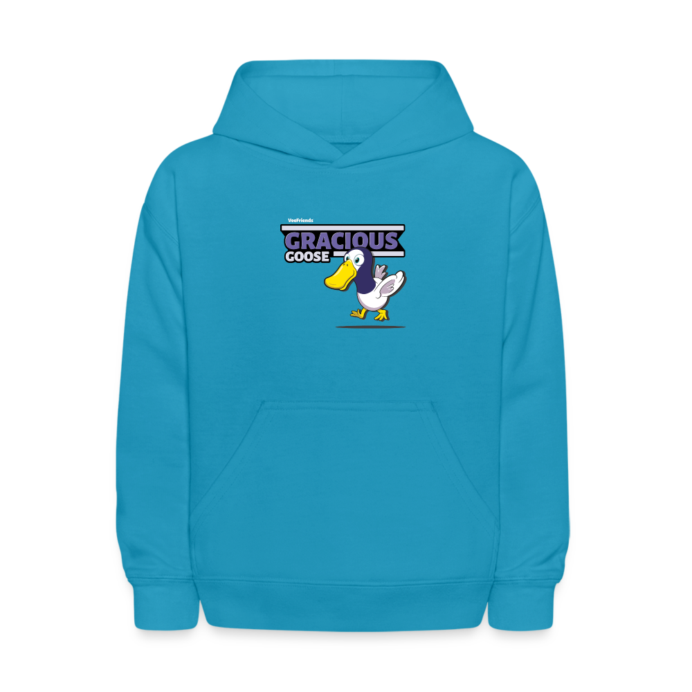 
            
                Load image into Gallery viewer, Gracious Goose Character Comfort Kids Hoodie - turquoise
            
        