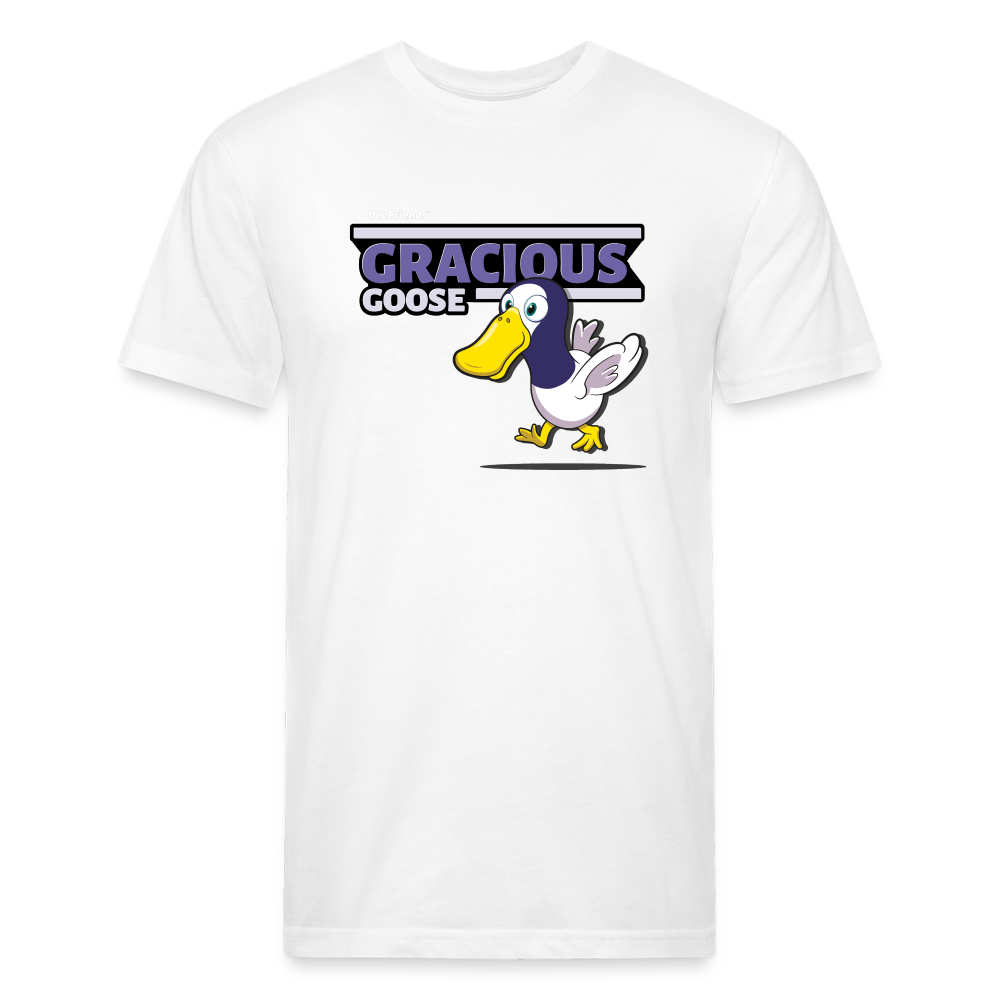 Gracious Goose Character Comfort Adult Tee - white