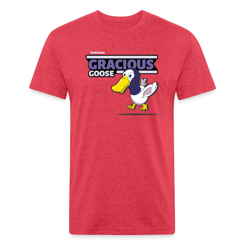 Gracious Goose Character Comfort Adult Tee - heather red