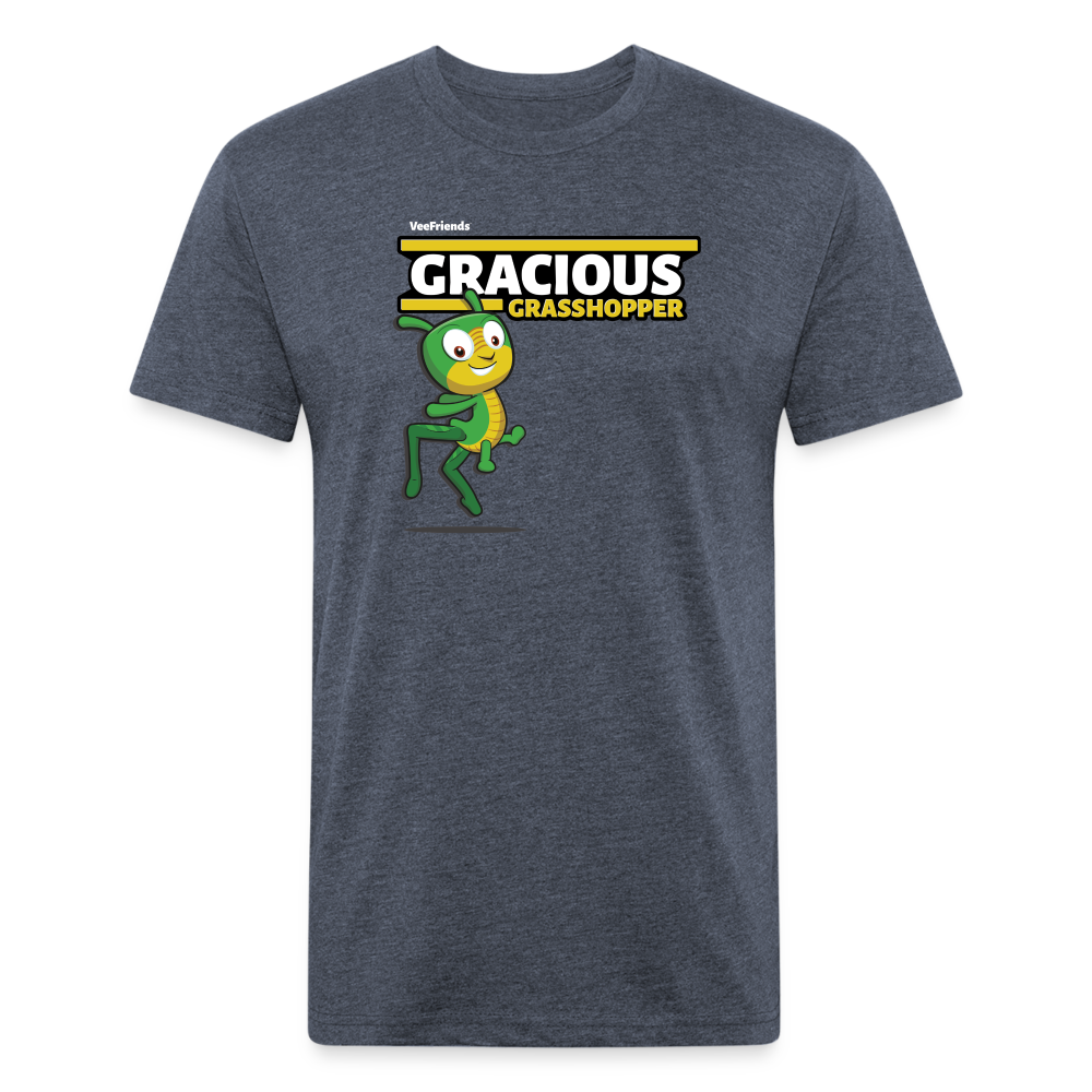 Gracious Grasshopper Character Comfort Adult Tee - heather navy