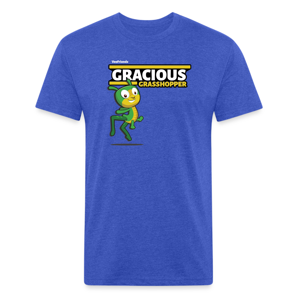 Gracious Grasshopper Character Comfort Adult Tee - heather royal