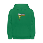 Gracious Grasshopper Character Comfort Kids Hoodie - kelly green