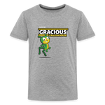 Gracious Grasshopper Character Comfort Kids Tee - heather gray