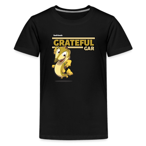 Grateful Gar Character Comfort Kids Tee - black