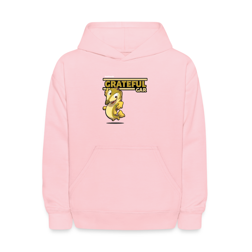 Grateful Gar Character Comfort Kids Hoodie - pink