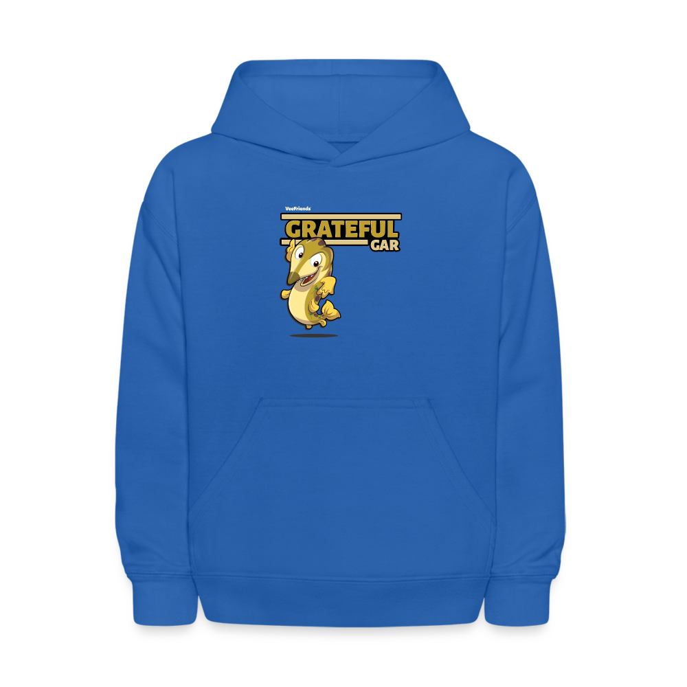 Grateful Gar Character Comfort Kids Hoodie - royal blue