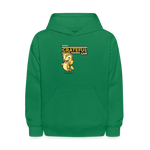 Grateful Gar Character Comfort Kids Hoodie - kelly green