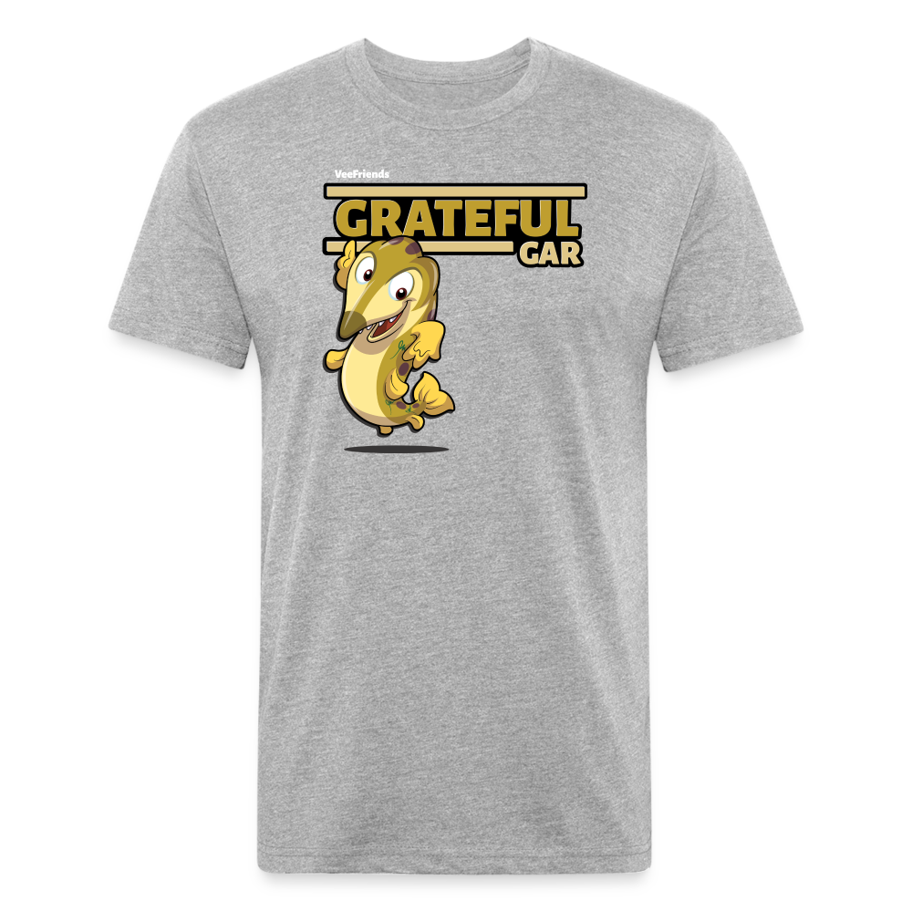 Grateful Gar Character Comfort Adult Tee - heather gray