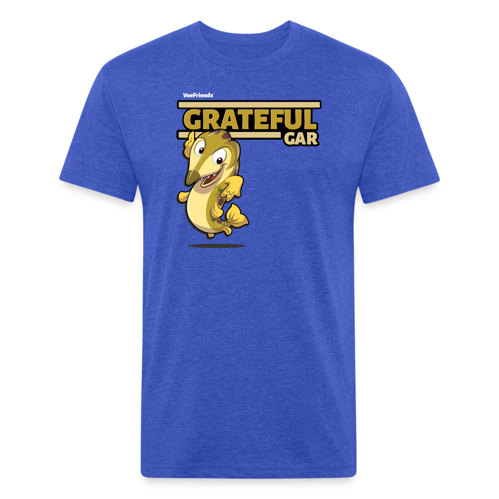 Grateful Gar Character Comfort Adult Tee - heather royal