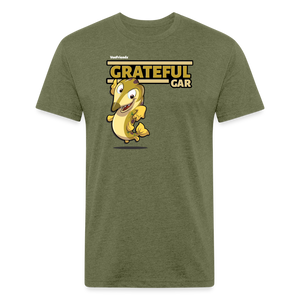 Grateful Gar Character Comfort Adult Tee - heather military green