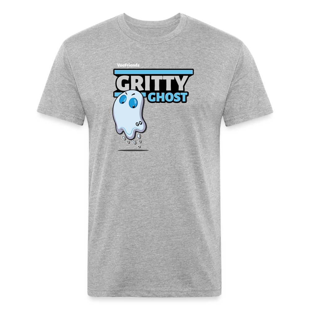Gritty Ghost Character Comfort Adult Tee - heather gray