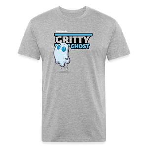 Gritty Ghost Character Comfort Adult Tee - heather gray